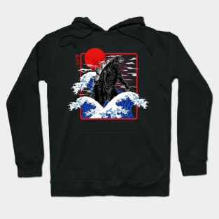 Great Wave Godzilla Hoodie